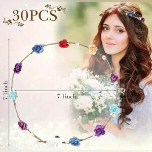 30 piece LED floral crowns